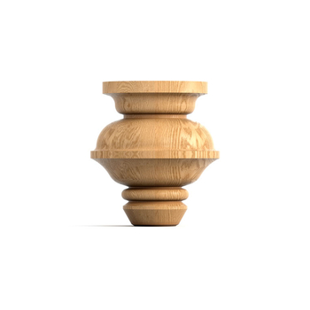 Furniture feet wooden Classic cup and cover (1 PC)